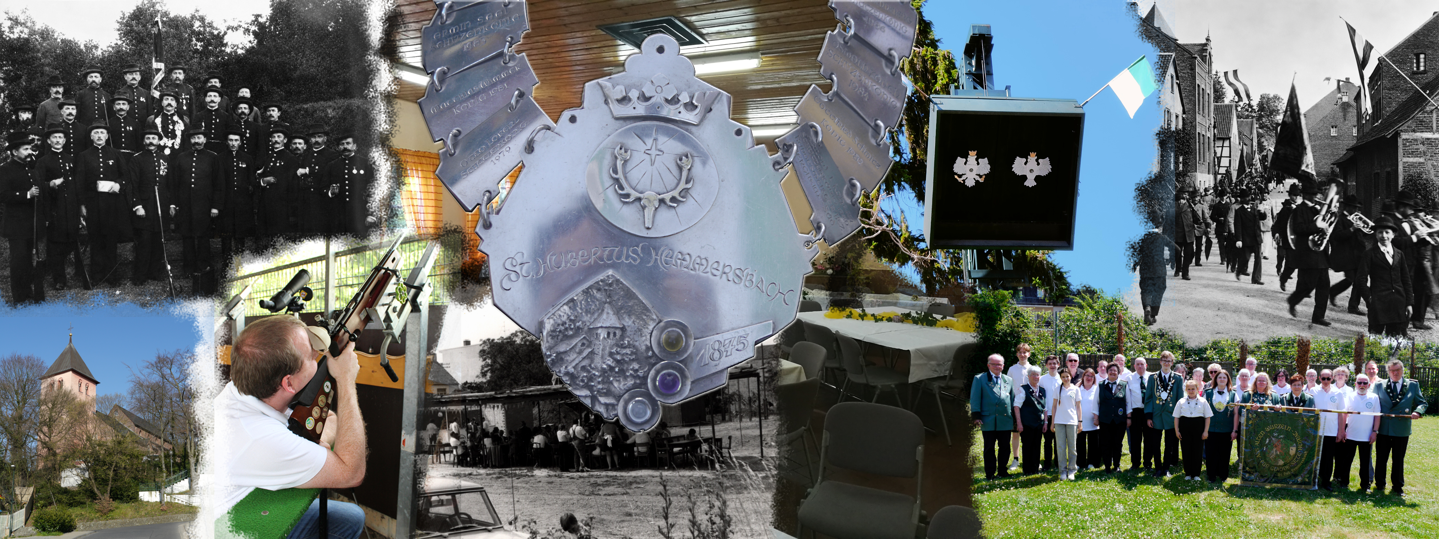 Collage der St. Hubertus Schuetzenbruderschaft Hemmersbach